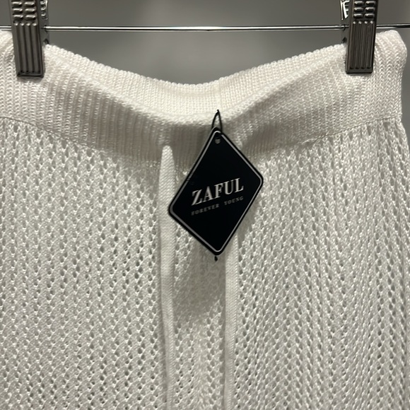 Zaful white pants see through NWT one size - Picture 4 of 6